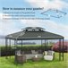 Cobertura de Substituição para Pérgola Poliéster Outsunny 400x300 Cinza