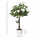 Árvore de Camélia Artificial PE, PP, Cimento, Tecido Outsunny Branco