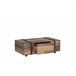 Mesa de centro NELLEKE vintage antigo Castanho