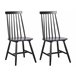 Beliani Silla de comedor BURBANK Preto