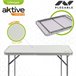 Mesa dobrável para campismo Aktive branco Branco