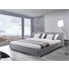 Beliani Cama com estrado Poliéster PARIS 175x228 Cinza