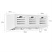 Banco e prateleira para sapatos FSR23-W+FHK19-W SoBuy Branco