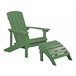 Beliani Silla de jardín ADIRONDACK Verde