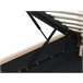 Beliani Cama com armazenamento Veludo ANET 98x218 Azul Claro