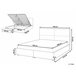 Beliani Cama com estrado Veludo VERNOYES 170x214 Preto