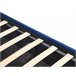 Beliani Cama com armazenamento Veludo ROCHEFORT 150x214 Azul Marino