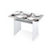 Mesa de cozinha extensível ANNA Cimento