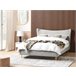 Beliani Cama Terciopelo CHALEIX 168x212 Cinza Claro