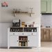 Aparador de Cozinha MDF HOMCOM, casa - móveis de armazenamento Branco