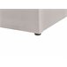 Beliani Cama com armazenamento Veludo LUBBON 190x217 Cinza Claro