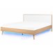 Beliani Cama com LED MDF SERRIS 188x215 Castanho