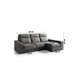 Chaise longue 3 lugares com 3 puffs FULL Antracite
