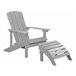 Beliani Silla de jardín ADIRONDACK Amarelo