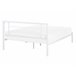 Beliani Cama com estrado Metal CUSSET 147x209 Branco