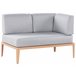 Beliani Conjunto lounge RIMA III Cinza