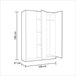 Armário multiusos com 3 portas Branco