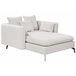 Beliani Chaise longue Poliéster CHARMES Azul Marino