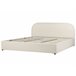 Beliani Cama com armazenamento Bouclé QUILLIEN 192x217 Bege