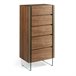 ANGEL CERDA Chiffonier em nogueira e vidro Transparente