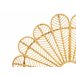 Beliani Cama com estrado Rattan/vime FLORENTINE 187x207 Castanho