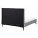 Beliani Cama com estrado Veludo BAYONNE 151x212 Cinza Claro