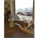 Beliani Chaise longue Terciopelo LOIRET Bege