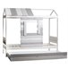 Cama 90x190 cm CABANA branca/cinza Branco/cinza