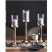 Beliani Candelabro ABBEVILLE Preto/ Dourado