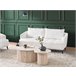 Beliani Sofá de 3 lugares Bouclé HOBRO Branco