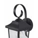Beliani Iluminação de parede para exterior TANGON Preto
