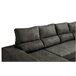 Mega Sofá Cama Chaise Longue Canto Itália 345cm Cimento
