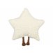 Beliani Almofada decorativa STARFRUIT Branco/ Bege