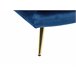 Beliani Chaise longue izquierdo Terciopelo GONESSE Azul Marino