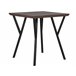 Beliani Mesa de jantar BRAVO 70x70 Castanho