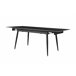 Mesa de jantar extensível JILL cerámica preto Preto