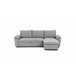 Chaise longue com cama ANTON reversível 3 lugares cinza Cinza