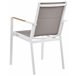 Beliani Cadeira de jardim BUSSETO Branco/cinza