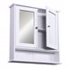Armário de parede MDF espelho de vidro kleankin 56 Branco