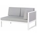 Beliani Conjunto lounge CASTELLA Cinza