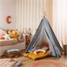 Teepee Infantil Wapi - Poliéster Enrolável e Portátil Teepee Infantil Wapi - Poliéster Enrolável e Portátil Azul