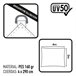 Toldo de sombra rectangular Aktive Garden cor branca Branco