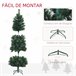 Árvore de Natal Plástico, metal HOMCOM, casa - natal Verde