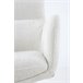 Pacote com 4 cadeirões estofados em tweed Branco