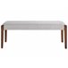 Beliani Banco de cama Poliéster ELYRIA 122x40 Cinza