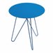Mesa de apoio Nopimi redonda metal [en.casa] 43x43 Azul