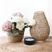 WELL HOME - Pacote de 3 velas LED redondas Preto