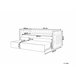 Beliani Cama com estrado Veludo GASSIN 100x231 Azul Marino