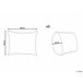 Beliani Almofada de jardim ARENZANO 40x60 Multicor