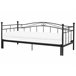 Beliani Cama com estrado Metal TULLE 102x209 Preto